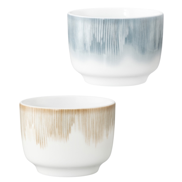 Kaffee-, Cappuccinotasse 0,21 L ohne Henkel SENTO Radiate 2 Farben Seltmann Weiden 001.776556 001.776582